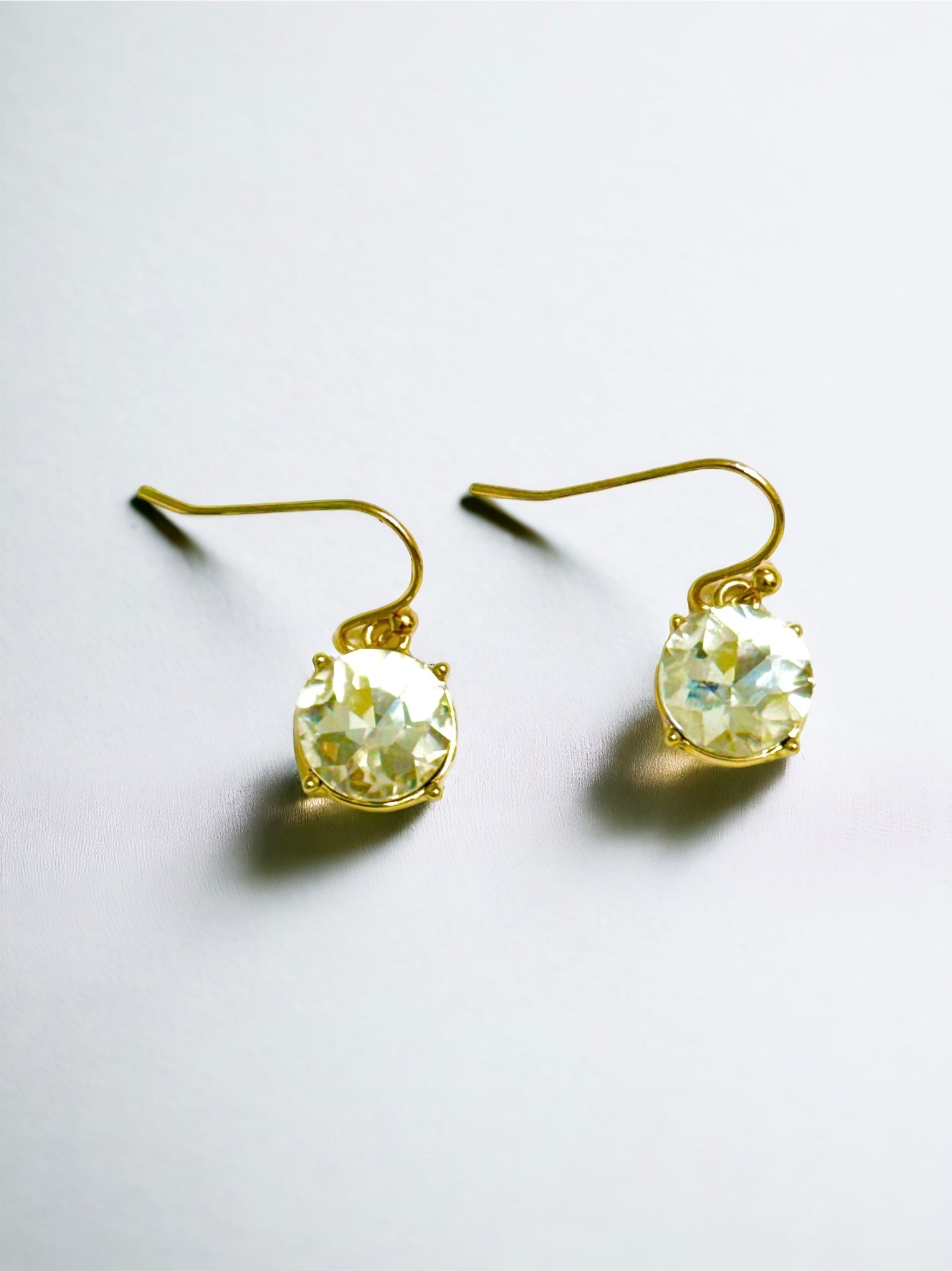 Gold Tone Coil Yellow Flower Pendant Necklace and Drop Earring Set - Reed House of Jewels