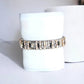 Silver Tone and Stone Stretchy Bracelet - Reed House of Jewels
