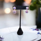 Purple Round Crystal Drop Earrings - Reed House of Jewels
