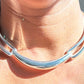 Silver 10 Inch Cable Collar Necklace