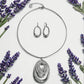 Grey Hematite Pendant Necklace And Drop Earring 2 - pc. Jewelry Set - Reed House of Jewels