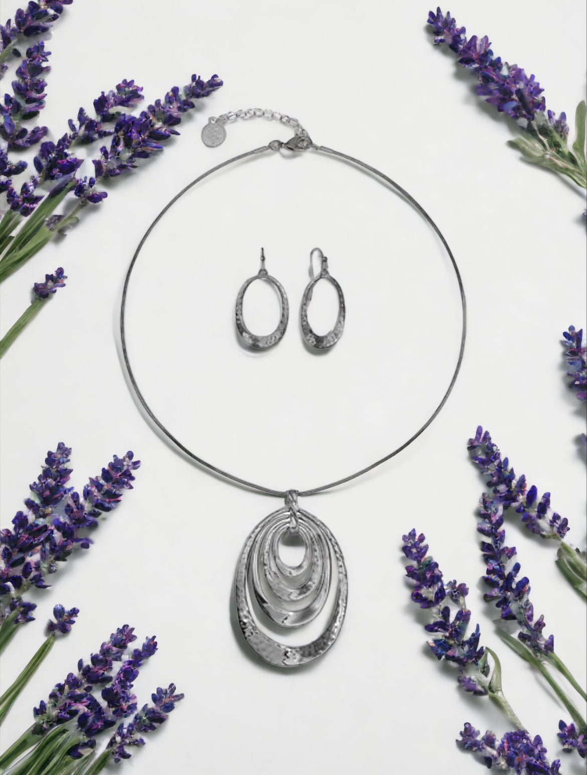 Grey Hematite Pendant Necklace And Drop Earring 2 - pc. Jewelry Set - Reed House of Jewels