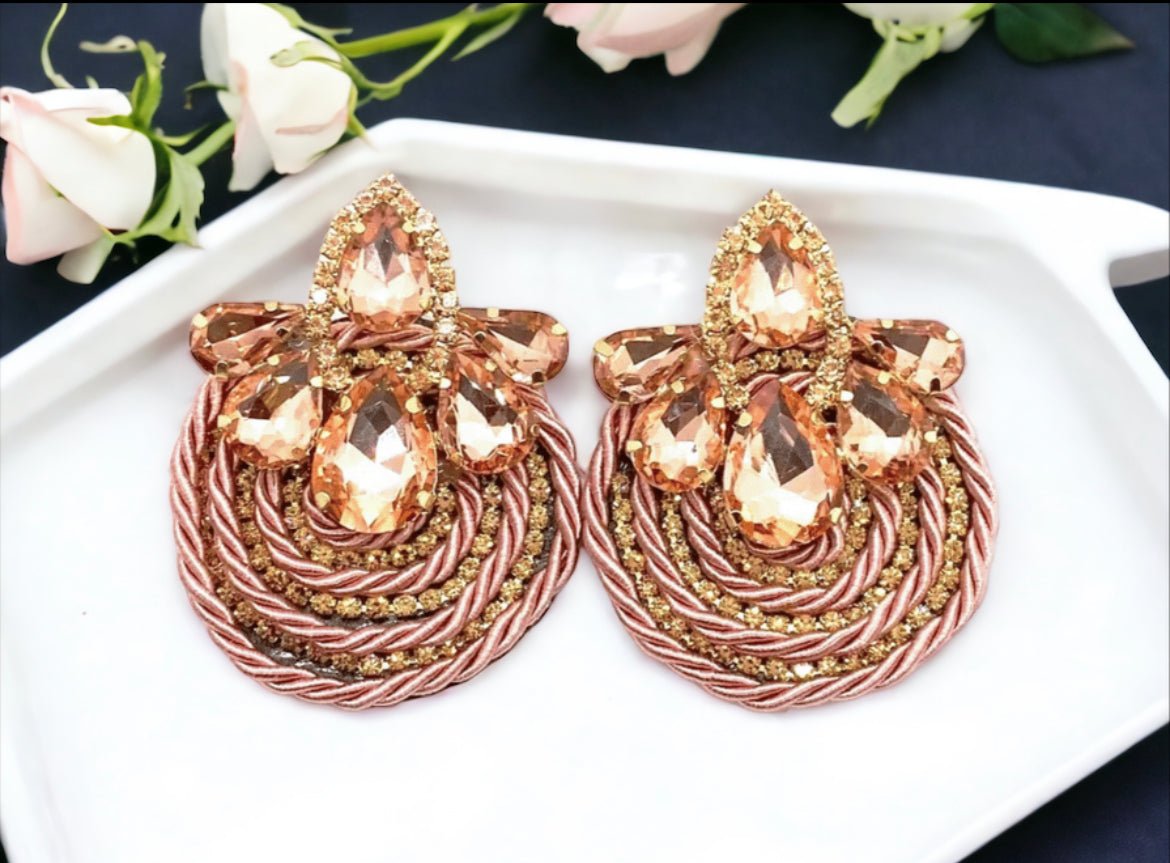 Glam Stud Earring - Rose Gold - Reed House of Jewels