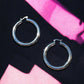 Silver Large Fat Tube Hoop Earrings - Reed House of Jewels