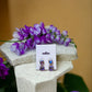 Purple Round Crystal Drop Earrings - Reed House of Jewels