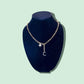 Star and Moon Gold Tone and Crystal 19" + 3" Necklace - Reed House of Jewels