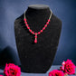 Red 17 Inch Cable Y Lariat Necklace - Reed House of Jewels