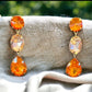 Orange and Pink Drop Earrings - Reed House of Jewels