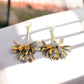Leopard Print Drop Petal Long Earrings - Reed House of Jewels