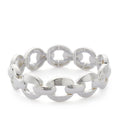 Silver Tone Thick Link Stretch Bracelet - Reed House of Jewels