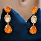 Orange and Pink Drop Earrings - Reed House of Jewels