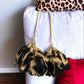 Leopard Print Drop Petal Long Earrings - Reed House of Jewels