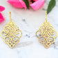 Gold Tone Filigree Pattern Earrings - Reed House of Jewels