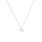 Silver Tone and Crystal Small Starfish Necklace - Reed House of Jewels