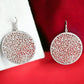 Silver Tone Filigree Disk Earrings - Reed House of Jewels