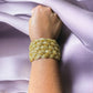 Gold Tone Braided Mesh Detail Bracelet - Reed House of Jewels
