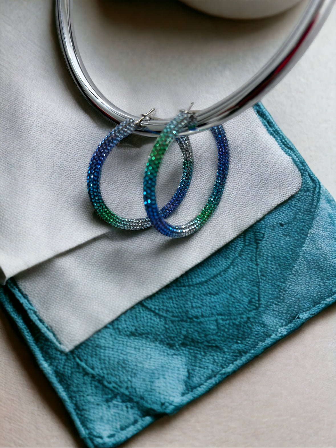 Multicolor Sequin Hoop Earrings - Reed House of Jewels