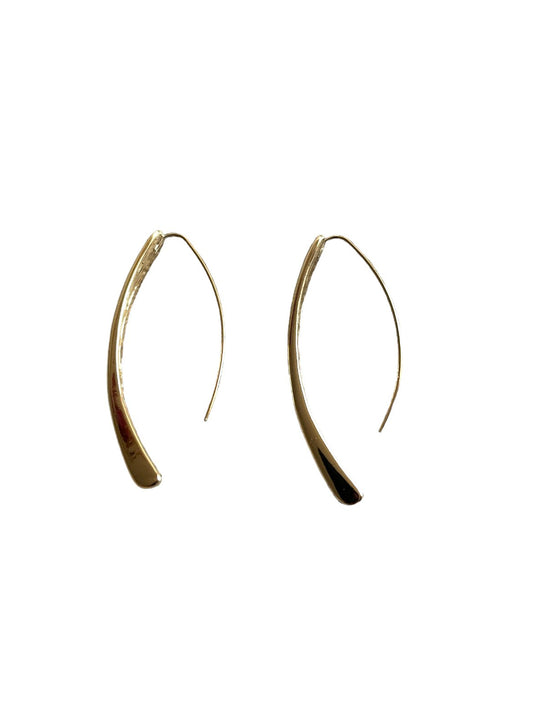 Gold Tone Thread Earrings - Reed House of Jewels