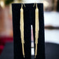 Gold Tone Fringe Linear Drop Earrings - Reed House of Jewels