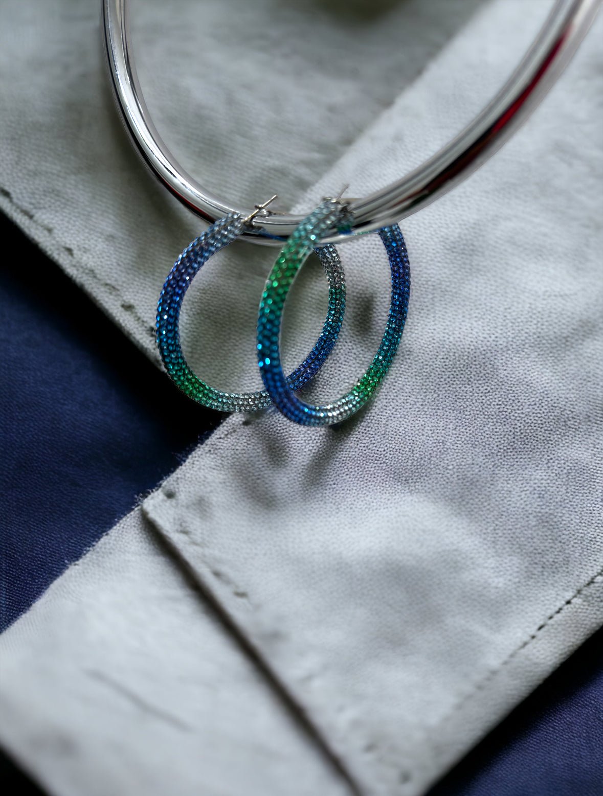 Multicolor Sequin Hoop Earrings - Reed House of Jewels