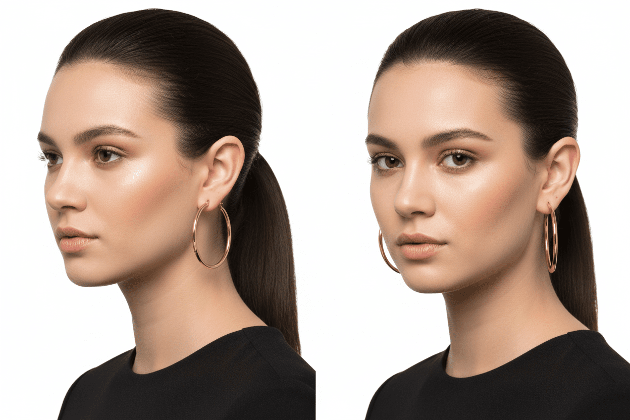 Gold Tone Classic Hoop Earrings - Reed House of Jewels