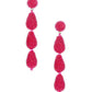 Red Beaded Ball Drop Earrings - Reed House of Jewels