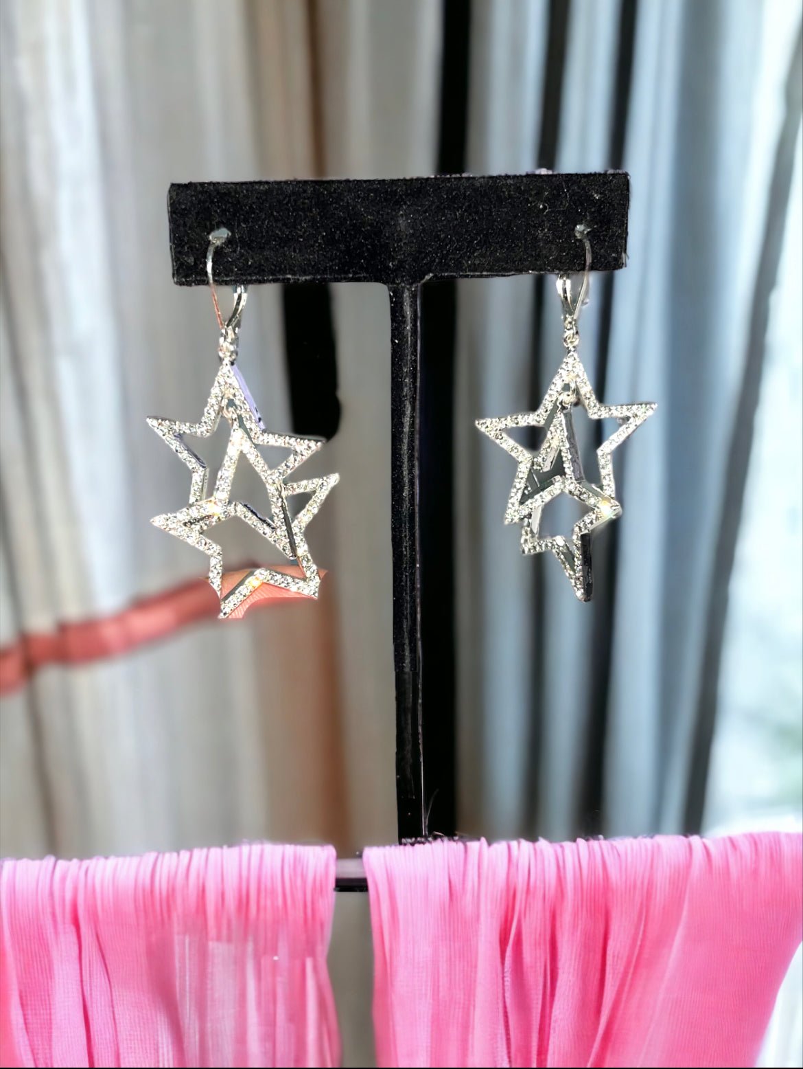 Double Star Crystal Earrings - Reed House of Jewels