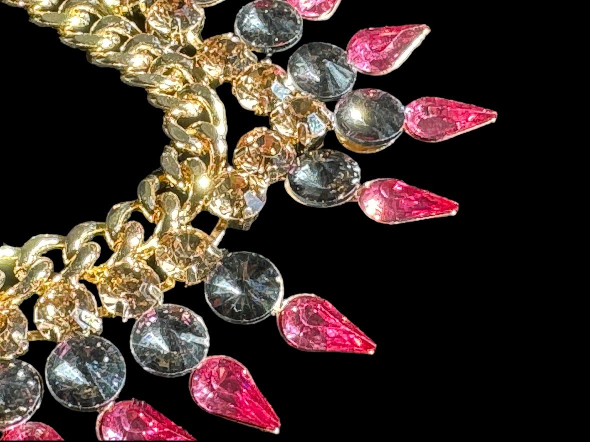 New Fashion Design Crystal Chunky Necklace - Reed House of Jewels