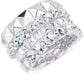4 - Pc. Set Crystal & Pyramid Studded Stretch Bracelet Stack - Reed House of Jewels