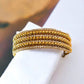 Gold Tone and Crystal 8" Expandable Bracelet - Reed House of Jewels