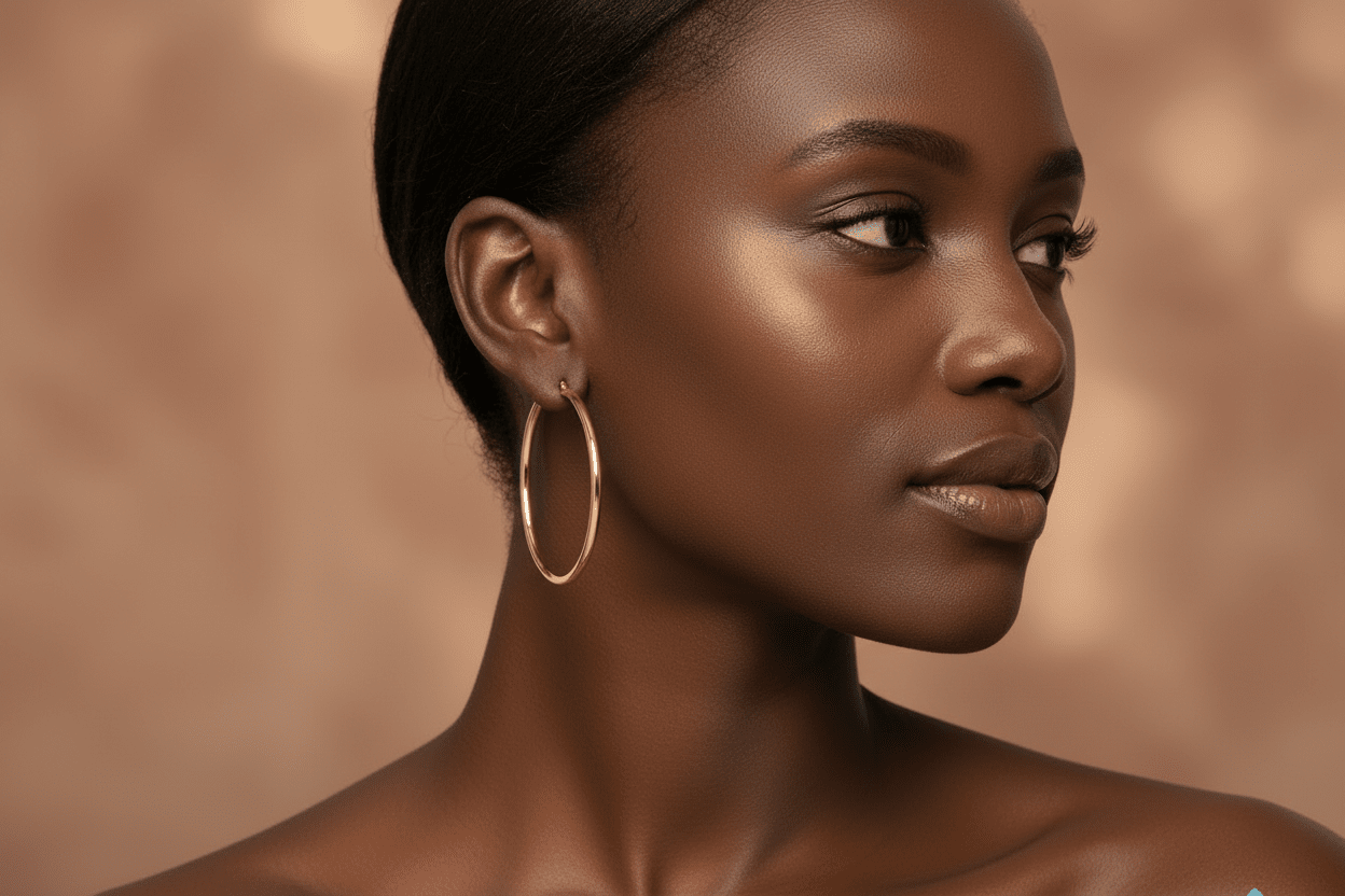 Gold Tone Classic Hoop Earrings - Reed House of Jewels