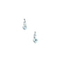 Silver Tone Crystal Heart Huggie Earrings - Reed House of Jewels