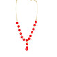 Red 17 Inch Cable Y Lariat Necklace - Reed House of Jewels