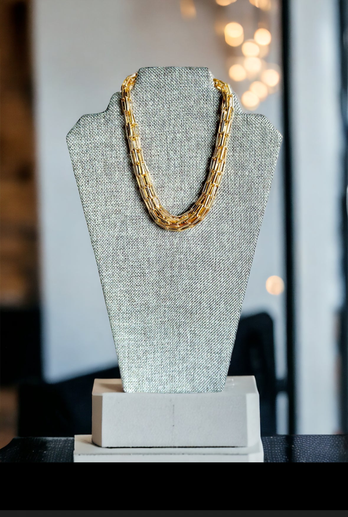 Round Style Paper Clip Choker Necklace - Reed House of Jewels