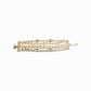 White Leather and Gold Mutli - Layer Bracelet - Reed House of Jewels