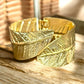 Leaf Wrap Gold Tone Cuff Bracelet - Reed House of Jewels