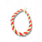 Red and White Crystal Twisted Necklace - Reed House of Jewels