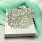 Clear Crystal and Mint Green 3 pcs. Stack - Reed House of Jewels