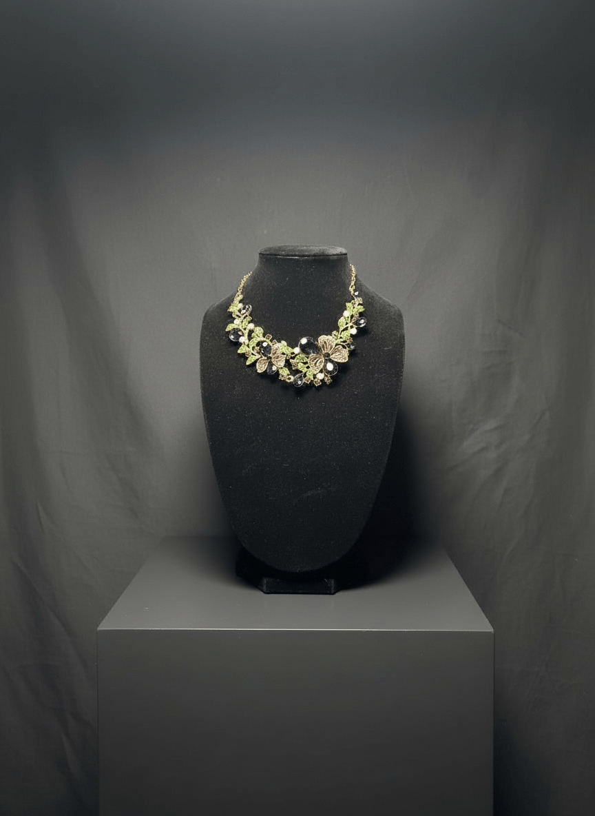 Purple Floral Statement Necklace - Reed House of Jewels