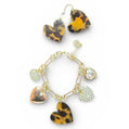 Tortoise Shell Hearts Bracelet and Earring Set - Reed House of Jewels