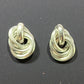 Vintage Silver Tone Love Knot Earrings - Reed House of Jewels