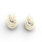 Vintage Silver Tone Love Knot Earrings - Reed House of Jewels
