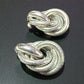 Vintage Silver Tone Love Knot Earrings - Reed House of Jewels