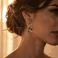 Abstract Sculptural Crystal Drop Earrings - Reed House of Jewels