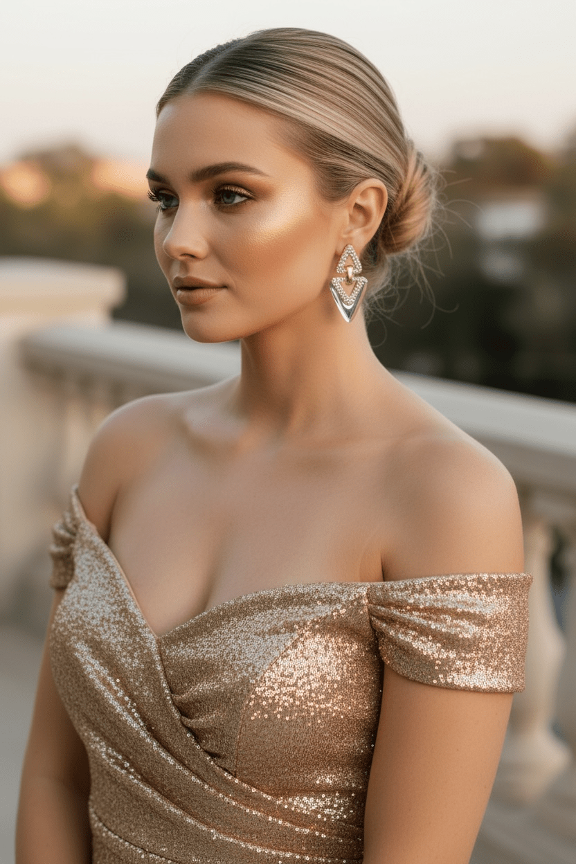 Geometric Glamour Drop Earrings - Reed House of Jewels