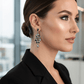 Gunmetal Glamour Chandelier Earrings - Reed House of Jewels