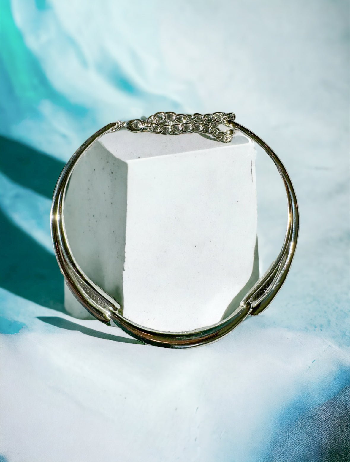 Silver 10 Inch Cable Collar Necklace - Reed House of Jewels