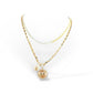 Gold Mixed Metal Evil Eye Necklace Set - Reed House of Jewels