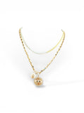 Gold Mixed Metal Evil Eye Necklace Set - Reed House of Jewels