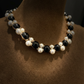Pearl and Black Onyx Stoned Collar